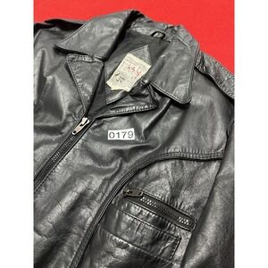 Scott's Grey LTD Leather Jacket Men's Size 46 Good Condition No Flaws